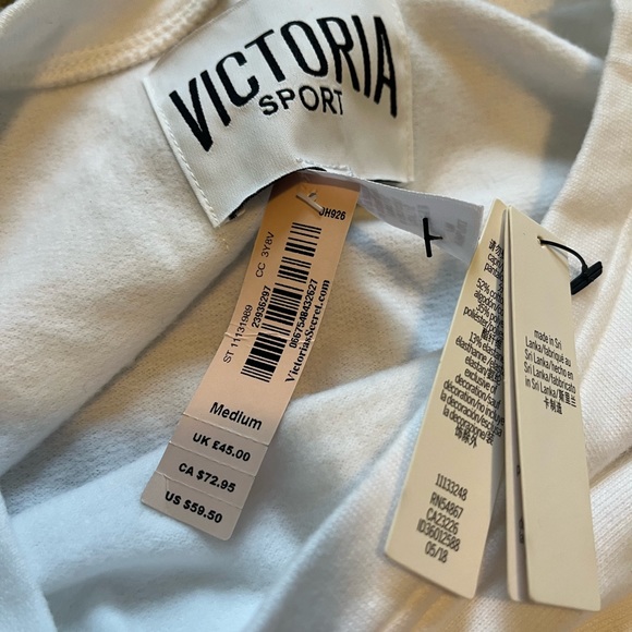 NWT Victoria secret sport crop long sleeve - Picture 4 of 5